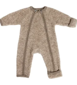 Smallstuff Køredragt m. Lynlås - Uld - Natur Melange