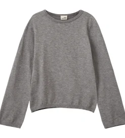 Sofie Schnoor Bluse - Uld - Strik - Vivosy - Gråmeleret