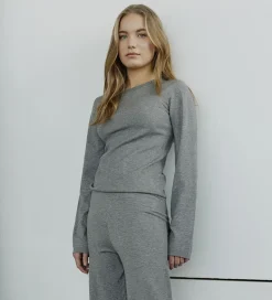 Sofie Schnoor Bluse - Uld - Strik - Vivosy - Gråmeleret