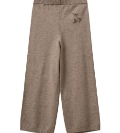 Sofie Schnoor Bukser - Uld - Strik - Lovask - Brunmeleret