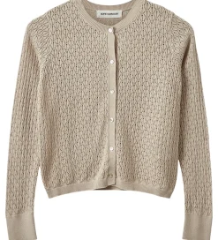 Sofie Schnoor Cardigan - Strik - CisseSY - Beige m. Hulmønster