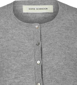 Sofie Schnoor Cardigan - Strik - Uld - Grey Melange