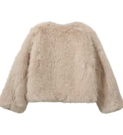 Sofie Schnoor Jakke - Imiteret Pels - FullaSY - Light Grey