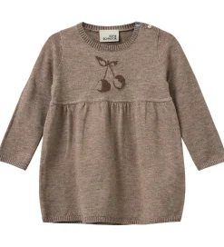 Sofie Schnoor Kjole - Strik - Uld - Dagnysb - Brunmeleret