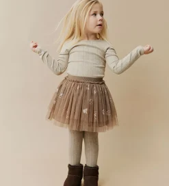 Sofie Schnoor Nederdel - Tyl - Siggysk - Brun m. Glitter