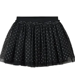 Sofie Schnoor Nederdel - Tyl - Siggysk - Sort m. Prikker