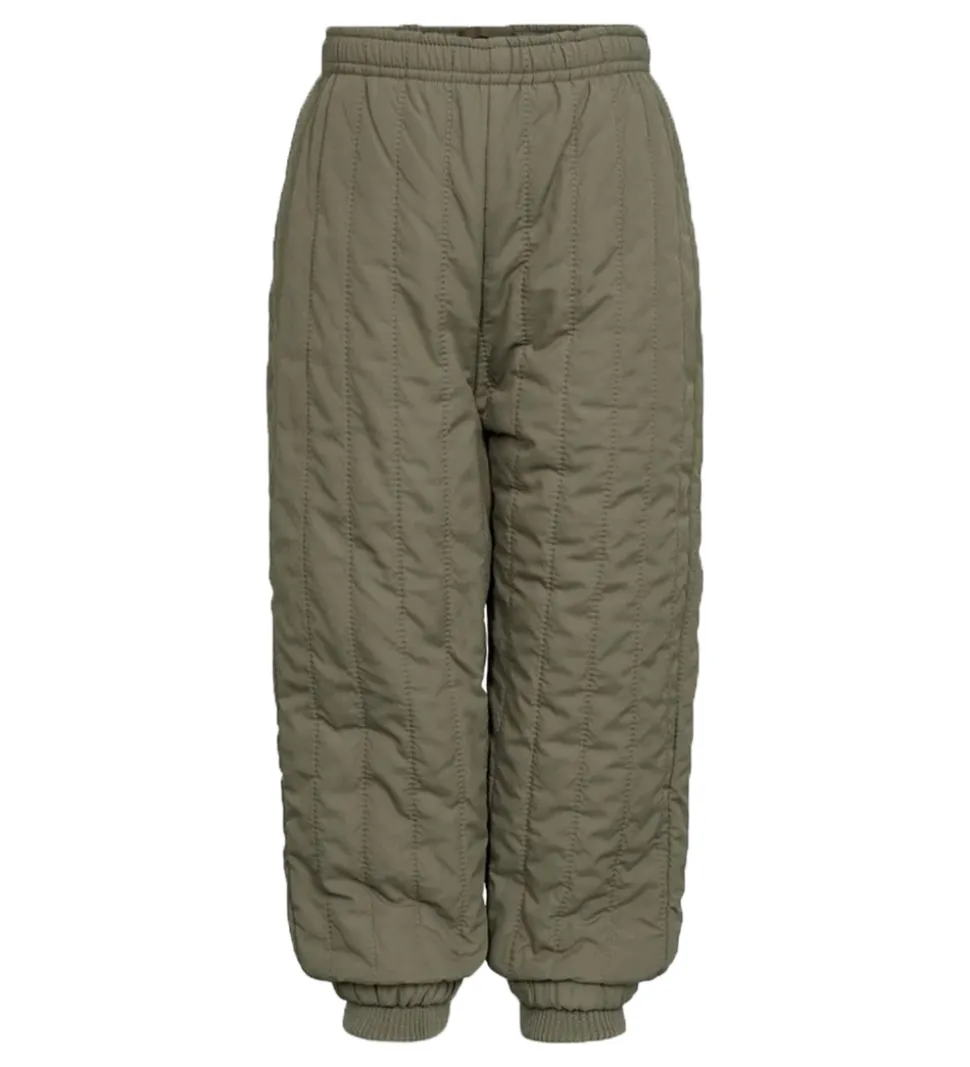 Sofie Schnoor Termobukser m. Fleece - Vitos - Kaki Gree