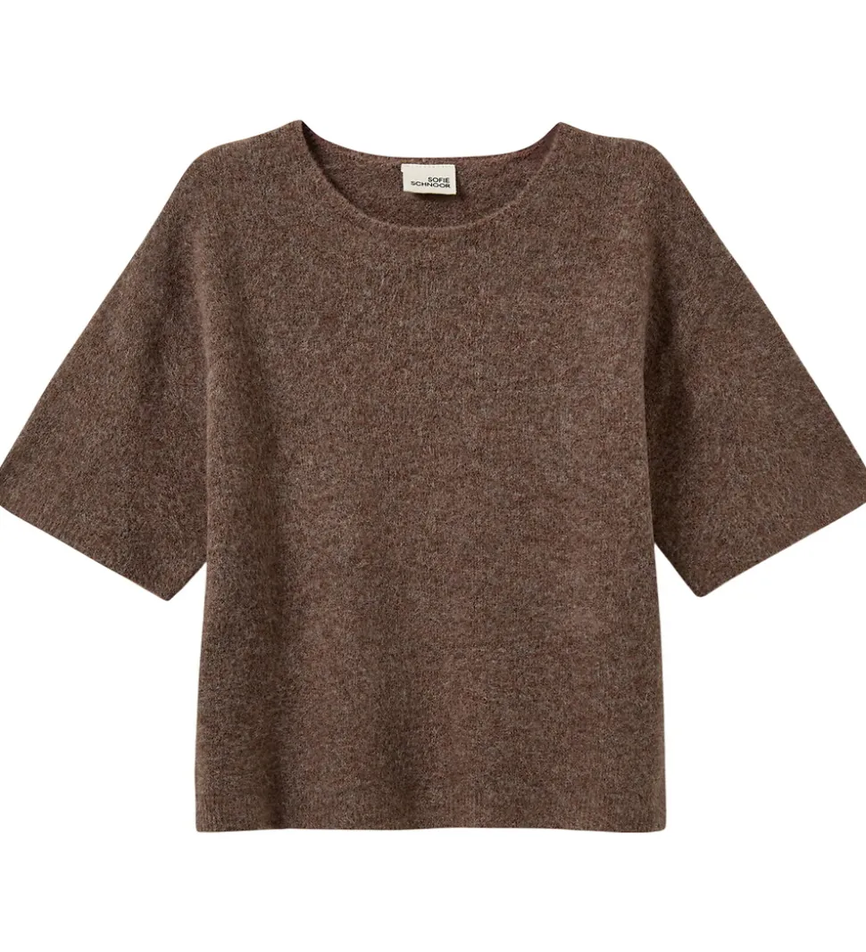 Sofie Schnoor T-shirt - Strik - CerinSY - Brown Melange