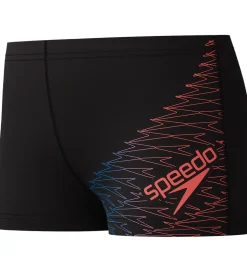 Speedo Badebukser - Medley Logo - Sort m. Rød