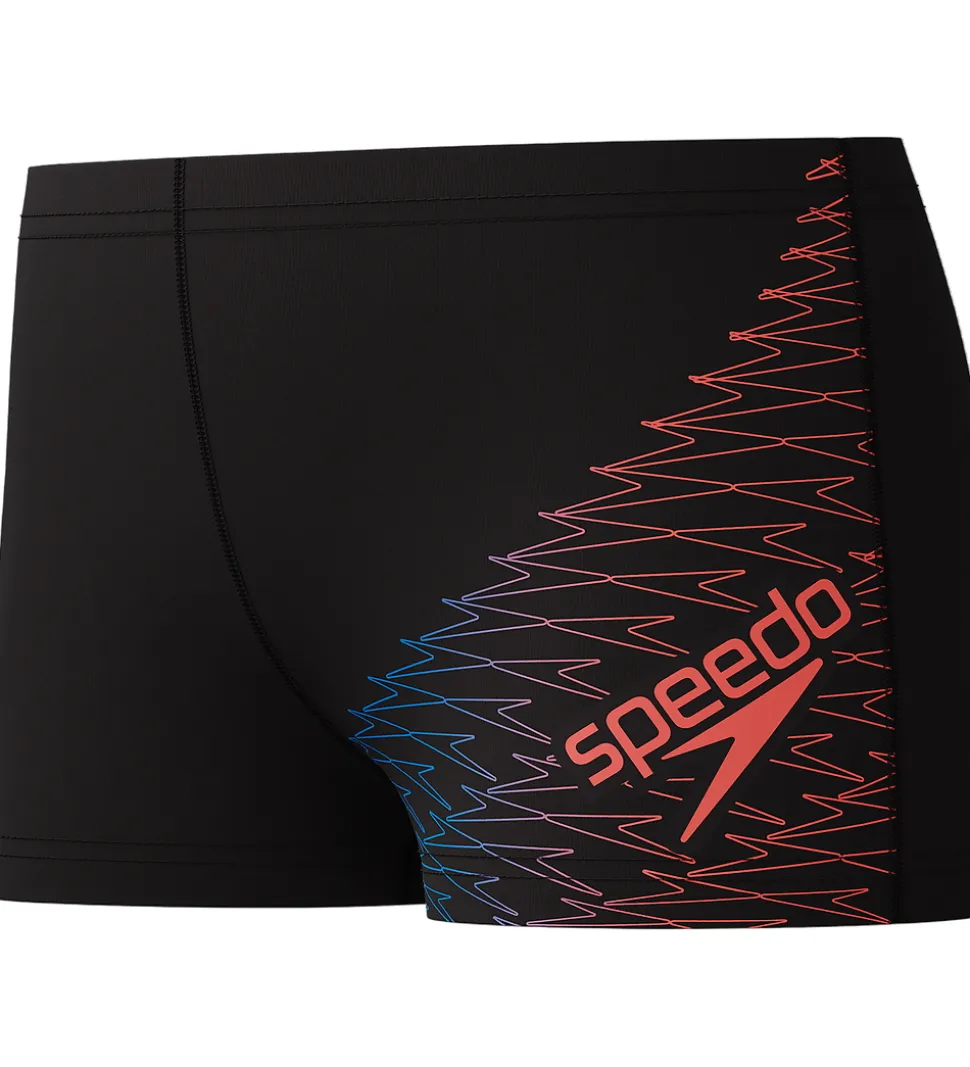 Speedo Badebukser - Medley Logo - Sort m. Rød
