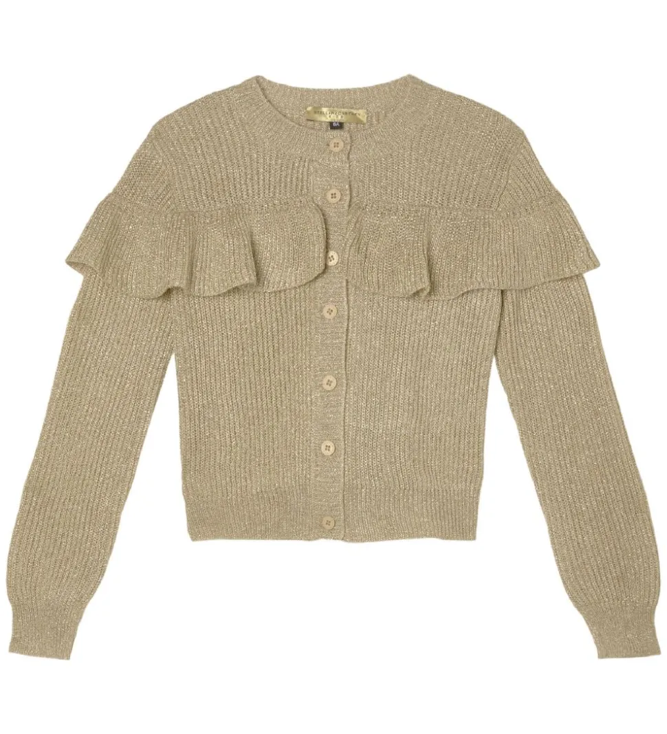 Stella McCartney Kids Cardigan - Strik - Beige/Guld