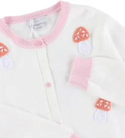 Stella McCartney Kids Cardigan - Strik - Ivory/Rosa