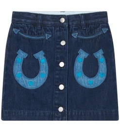 Stella McCartney Kids Nederdel - Denim - Blå m. Hestesko