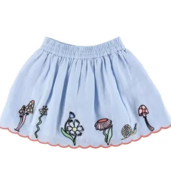 Stella McCartney Kids Nederdel - Lyseblå m. Broderi