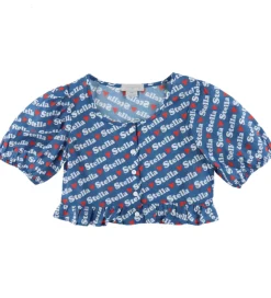 Stella McCartney Kids Top - Blå m. Logoprint
