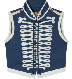 Stella McCartney Kids Vest - Navy m. Hvid