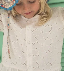 That's Mine Skjorte - Ibbi - Brilliant White m. Hulmønster