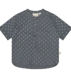 That's Mine Skjorte - Rune - Brilliant Blue m. Hulmønster