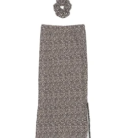 The New Nederdel/Scrunchie - TnPet - Feather Gray AOP