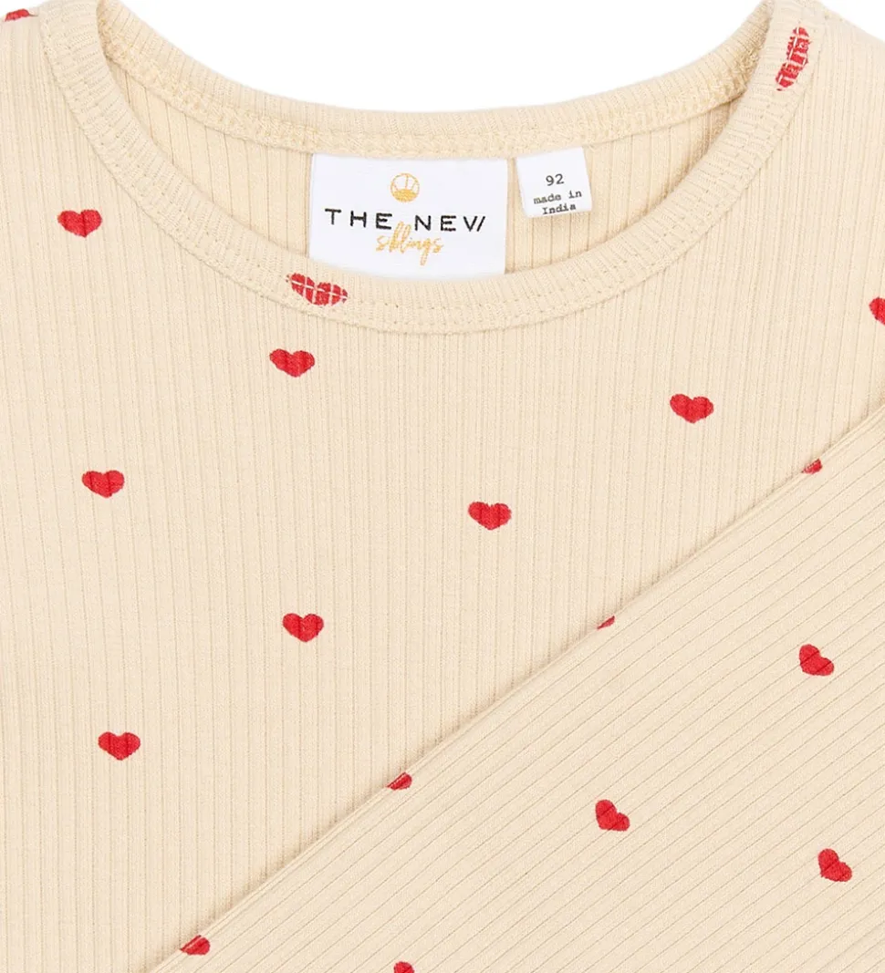 The New Siblings Bluse - Rib - TnstRhea - Gardenia