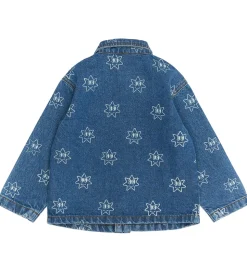 The New Siblings Denimjakke - TnstRipley - Medium Blue Denim AOP