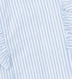 The New Top/Hårelastik - TnNalani - White Swan Striped m. Glimme