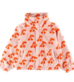 Tiny Cottons Fleecejakke - Cherries - Wild Rose