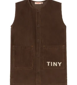 Tiny Cottons Kjole - Fløjl - Mørkebrun