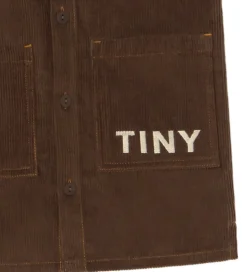 Tiny Cottons Kjole - Fløjl - Mørkebrun