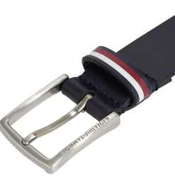 Tommy Hilfiger Bælte - Leather Belt - Navy Blue