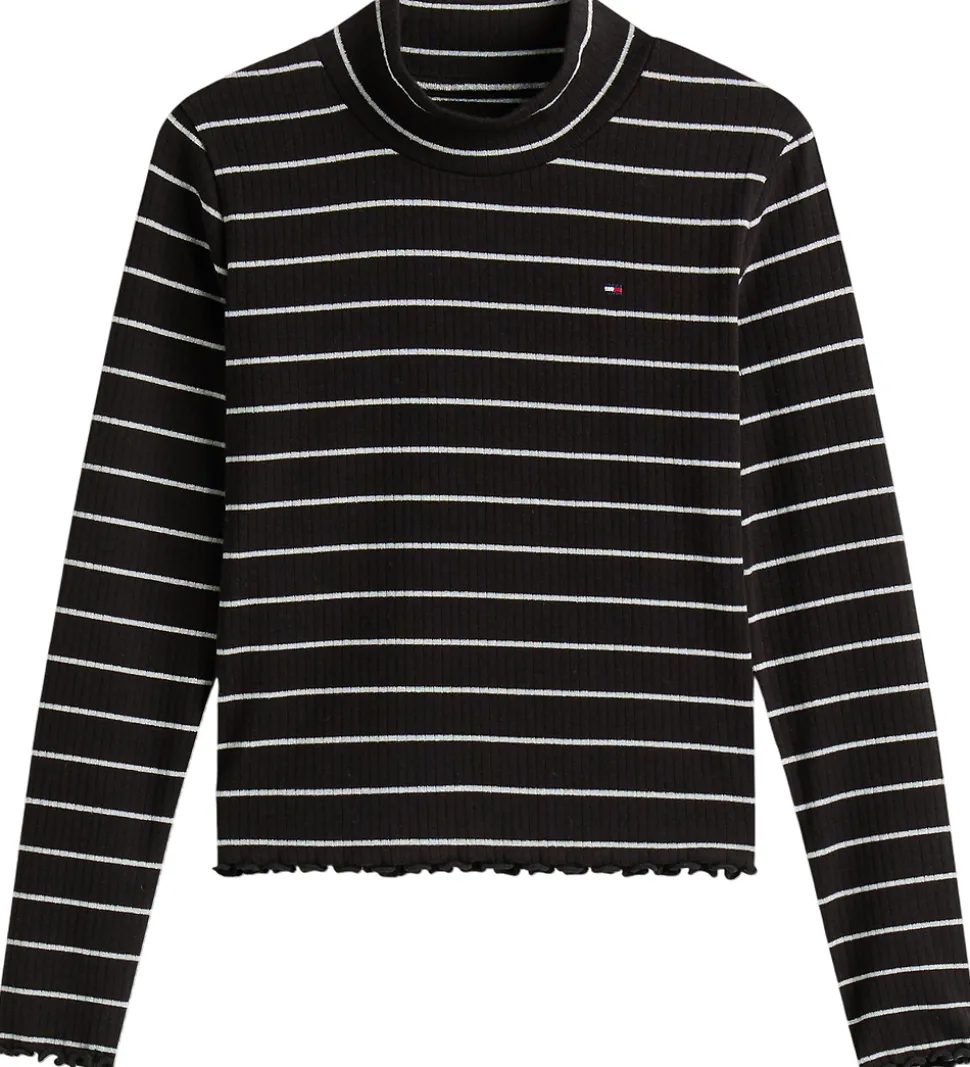 Tommy Hilfiger Bluse - Mock Neck - Black