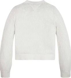 Tommy Hilfiger Cardigan - Strikket - Crochet - Ancient White