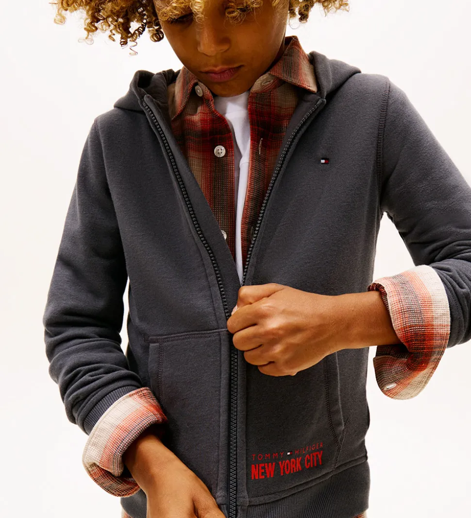 Tommy Hilfiger Cardigan - sweat - Washed Black/Grey