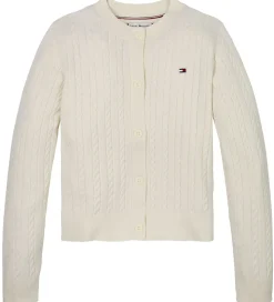 Tommy Hilfiger Cardigan - Strik - Mini Cable - Ivory Petal