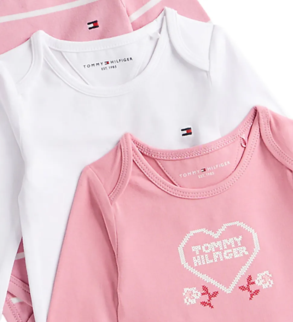 Tommy Hilfiger Gaveæske - Bodyer l/æ - 3-pak - Mystic Pink