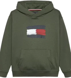 Tommy Hilfiger Hættetrøje - Flag - Pewter Green