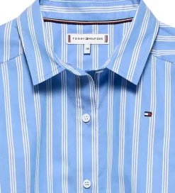 Tommy Hilfiger Skjorte - Stripe - Light Powdery Blue Stripes