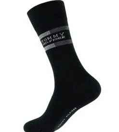 Tommy Hilfiger Strømper - 3-pak - Sort m. Grå