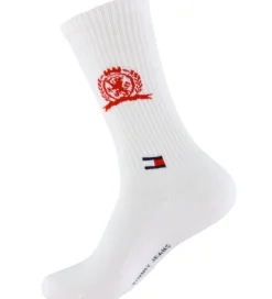 Tommy Hilfiger Strømper - 2-pak - Hvid m. Rød