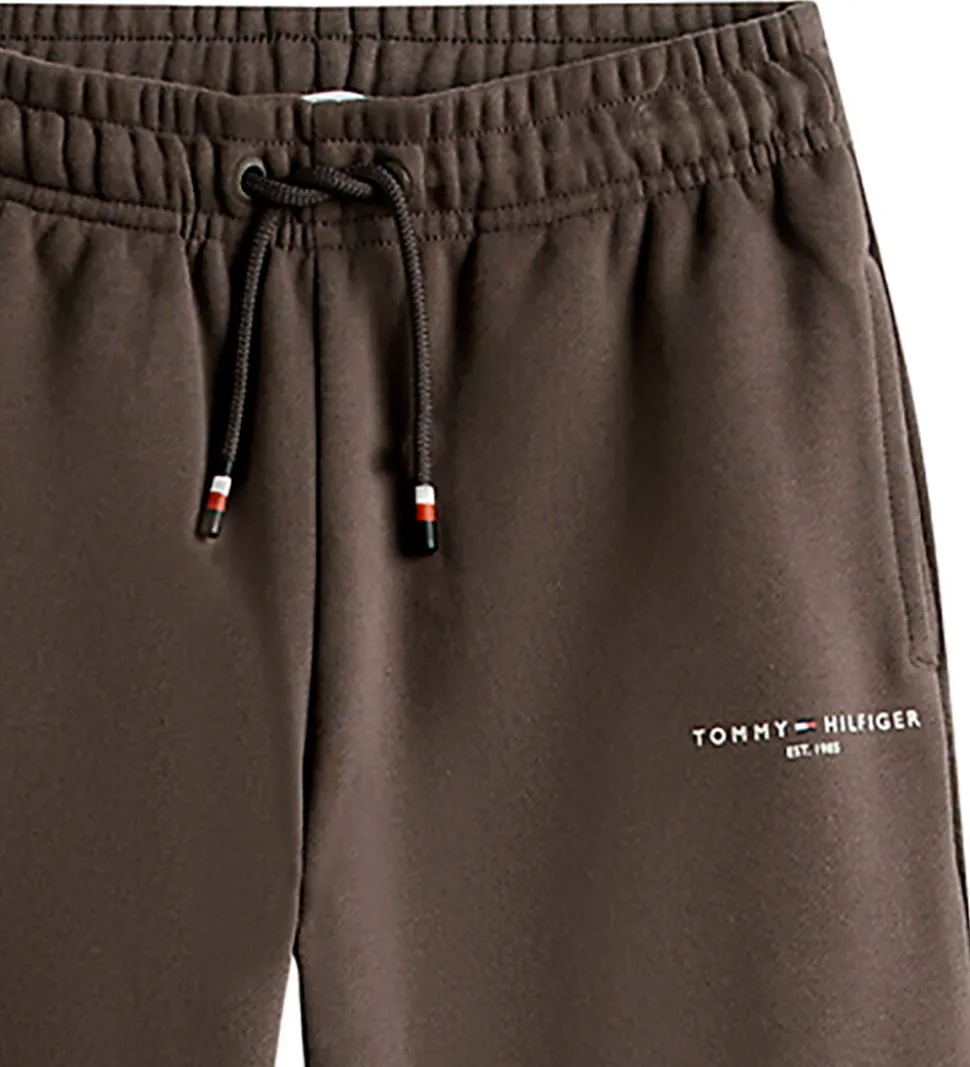 Tommy Hilfiger Sweatpants - Mini Corp - Black Walnutbrown