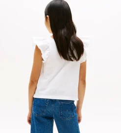 Tommy Hilfiger Top - Ruffle - Hvid