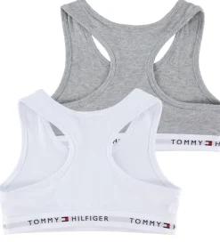 Tommy Hilfiger Toppe - 2-pak - Hvid/Gråmeleret