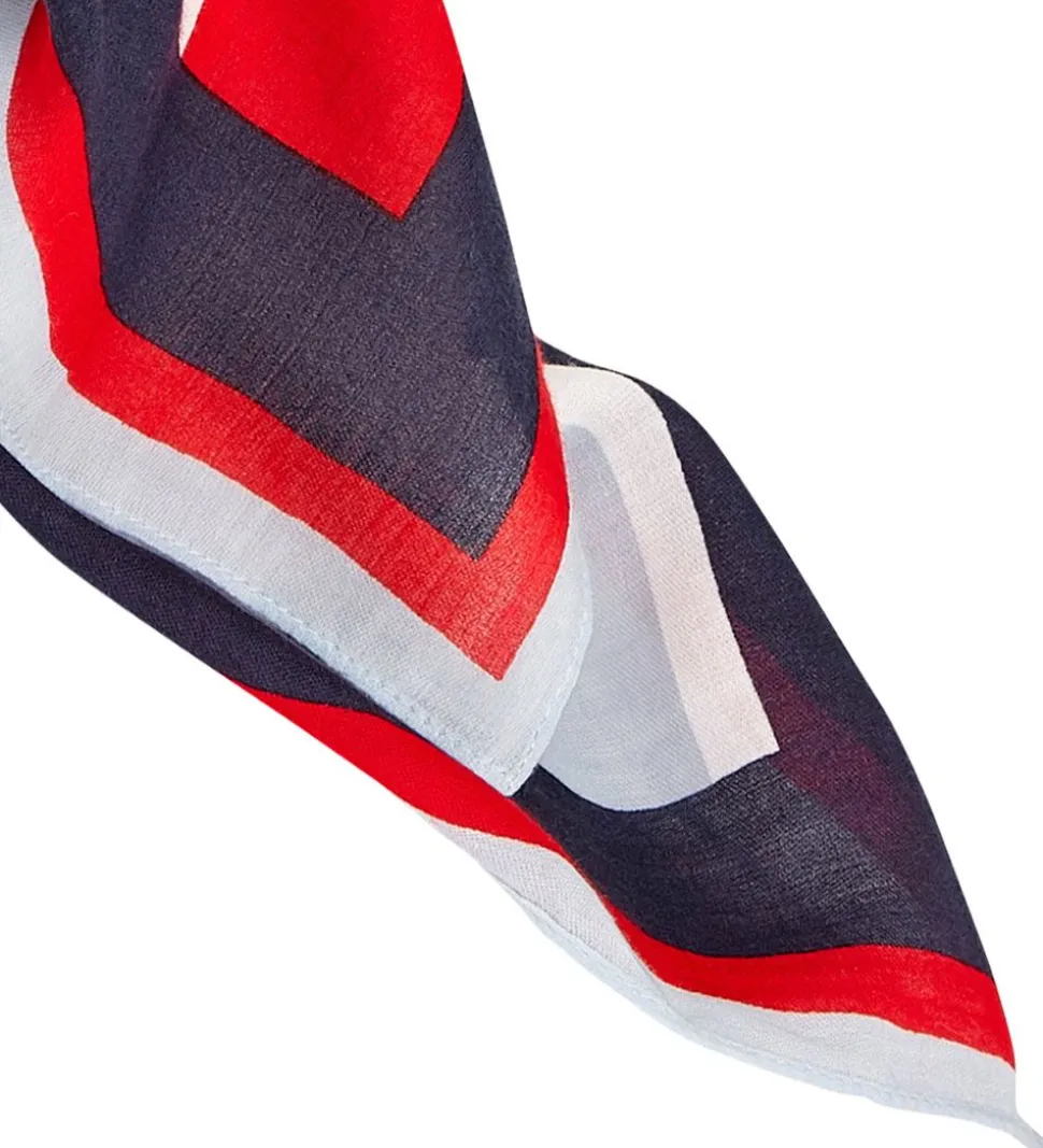 Tommy Hilfiger Tørklæde - Rød/Twilight Navy