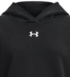 Under Armour Hættetrøje - Cropped - Rival - Sort