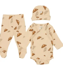 VACVAC Gaveæske - Bukser m. Fødder/Hue/Body l/æ - Rib - Croissan