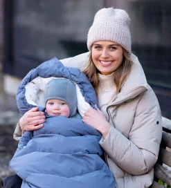 Voksi Elefanthue - Uld - 2-lags - Vendbar - Blue Bell