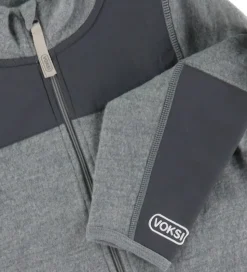 Voksi Fleecejakke - Uld - Gråmeleret