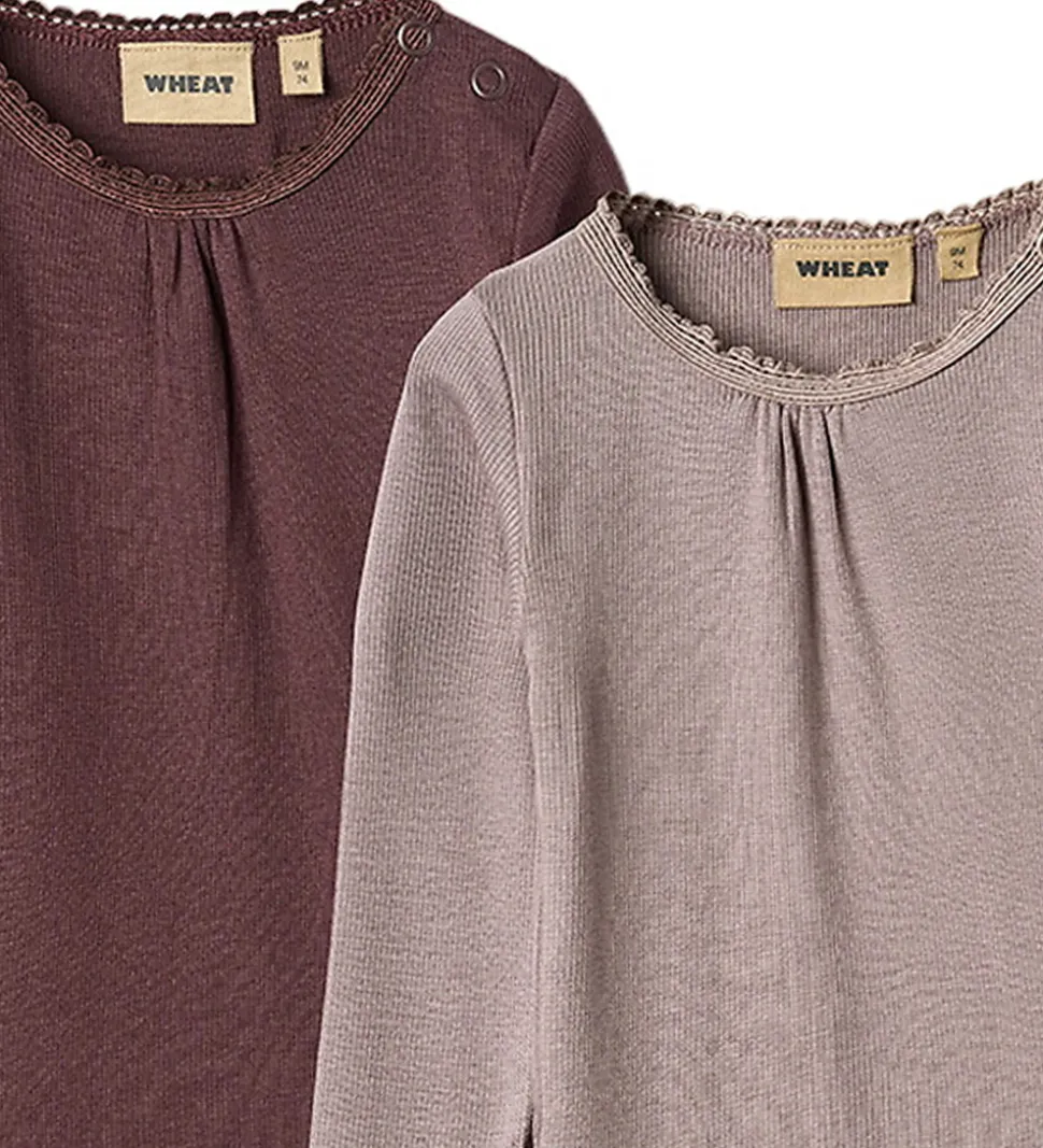 Wheat Body l/æ - 2-pak - Rib - Purple Fudge