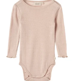 Wheat Body l/æ - Uld/Silke - Liea - Pale Lilac m. Hulmønster