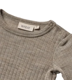Wheat Body l/æ - Uld/Silke - Rib - Liea - Khaki Melange